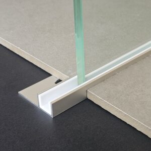 Alum. Shower Glass Profiles Matt Silver