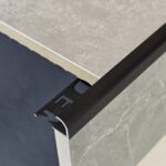Aluminium Round Profiles Matt Black