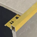 Aluminium Square Profiles Brushed Gold