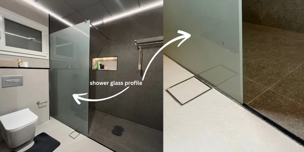 Shower glass profiles