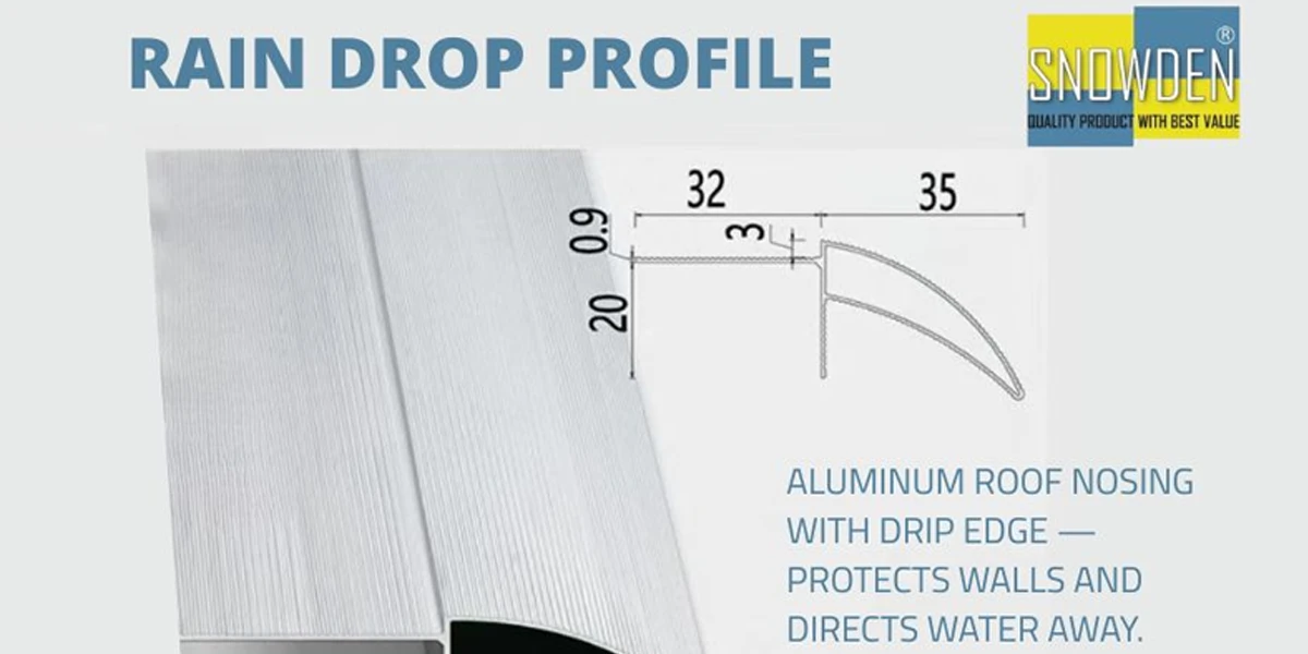 Aluminum Alloy Drip Line for Raindrop: A Smart Fix for Leaky Roof Edges 1 Aluminum Alloy Drip Line for Raindrop