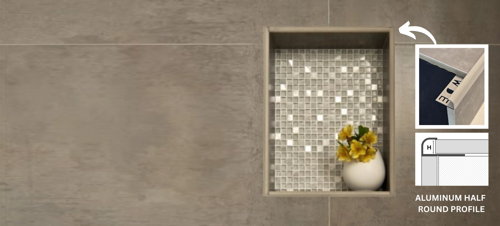 Tile Trim Round Edge