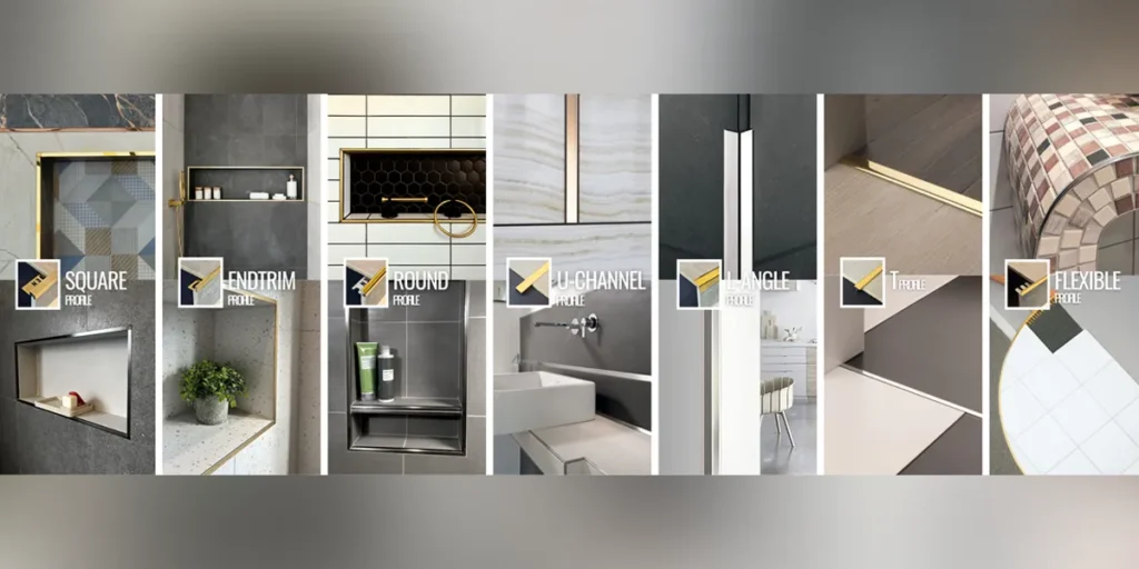 Tile Trim Profile - Square Profile