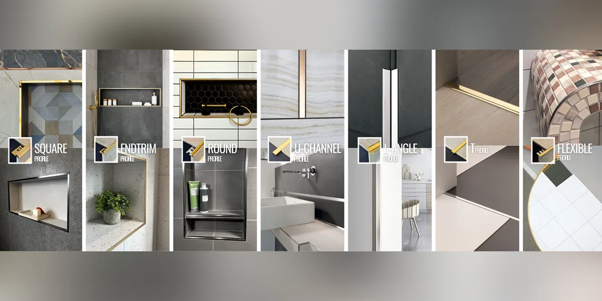 Tile Trim Profile - Square Profile
