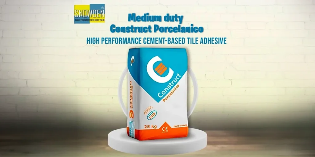 Tile Glue Supplier offering medium-duty cement-based porcelain tile adhesive for construction and flooring applications.