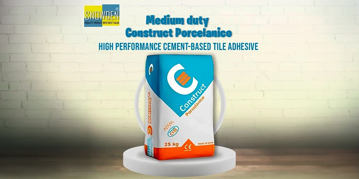 Medium Duty Porcelain Tile Adhesive Supplier Tile Adhesive Supplier providing medium-duty cement-based porcelain tile adhesive for reliable installations
