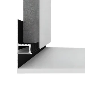Aluminum Floating Wall with LED Matt Black 4 Floating wall with LED Matt Black