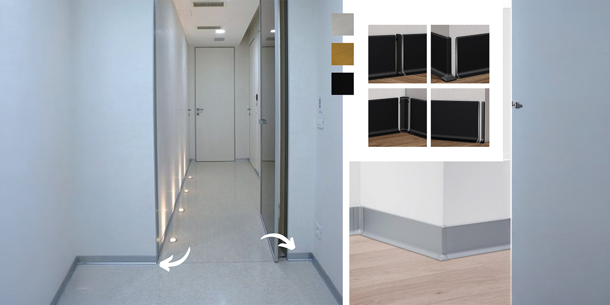 Aluminium Skirting Supplier in UAE – LED Illuminated Skirting Aluminium Skirting Supplier in UAE providing LED aluminium skirting profiles with concealed lighting for modern hallways and luxury interior spaces.